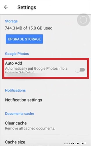 So sichern Sie Fotos automatisch auf Google Drive