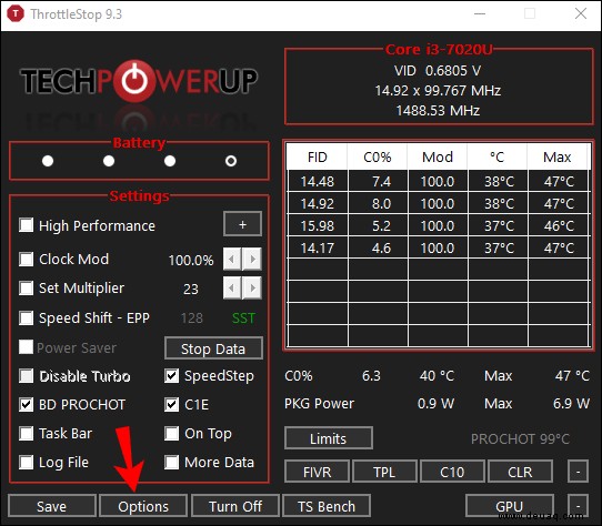 Anzeigen der CPU-Temperatur in Windows 10