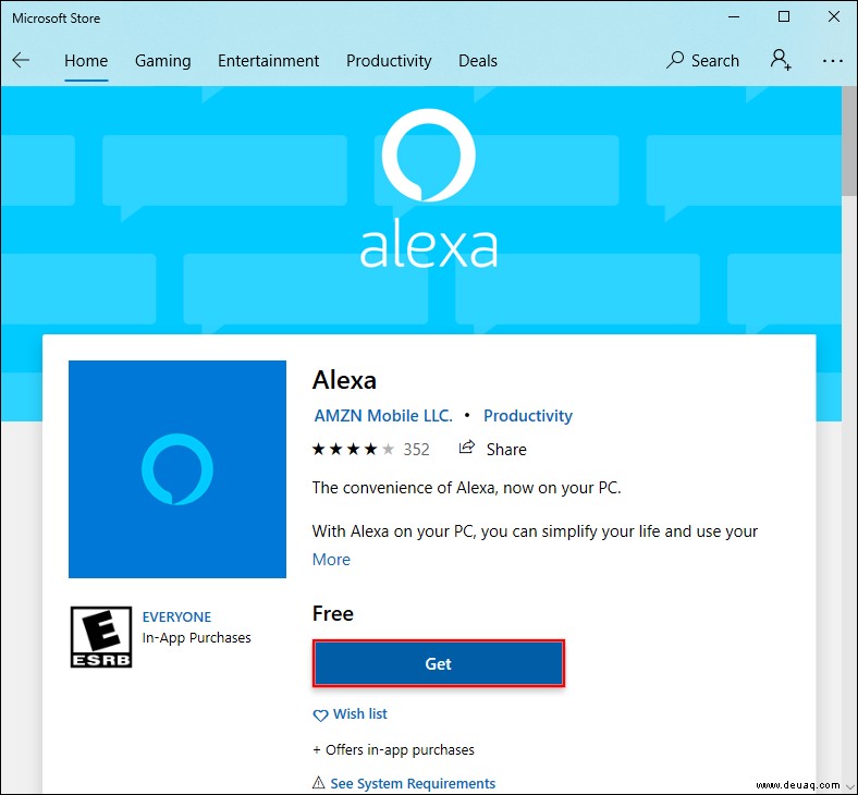 So aktualisieren Sie die Alexa-App auf einem PC