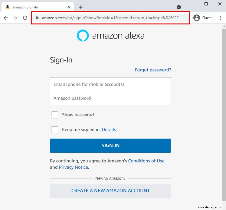 So aktualisieren Sie die Alexa-App auf einem PC