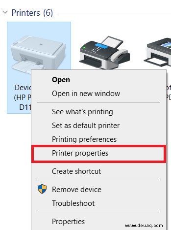 So benennen Sie Ihren Drucker in Windows 10 um