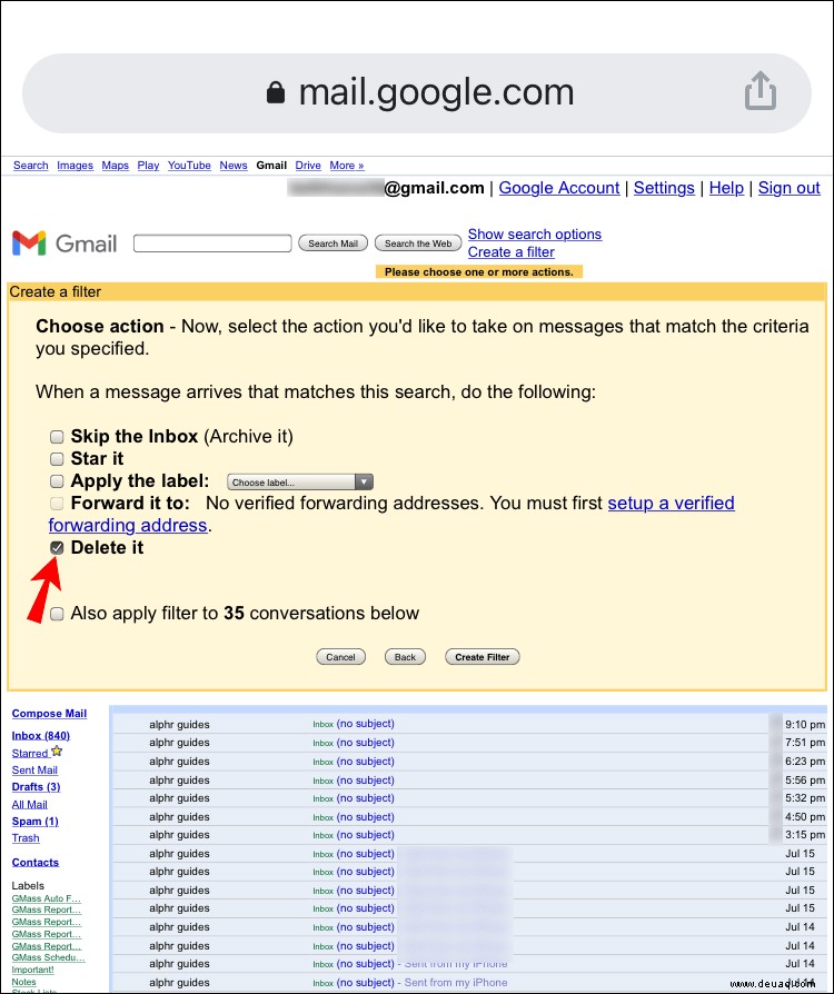 So blockieren Sie eine Domain in Gmail