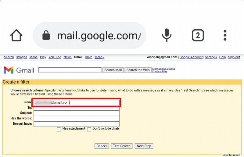 So blockieren Sie eine Domain in Gmail