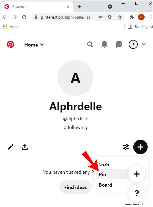 So erstellen Sie einen Pin für Pinterest auf einem PC oder Mobilgerät