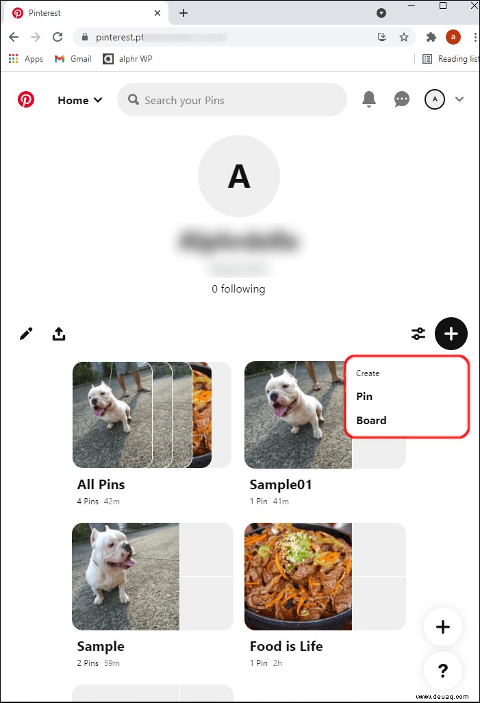 So erstellen Sie einen Pin für Pinterest auf einem PC oder Mobilgerät