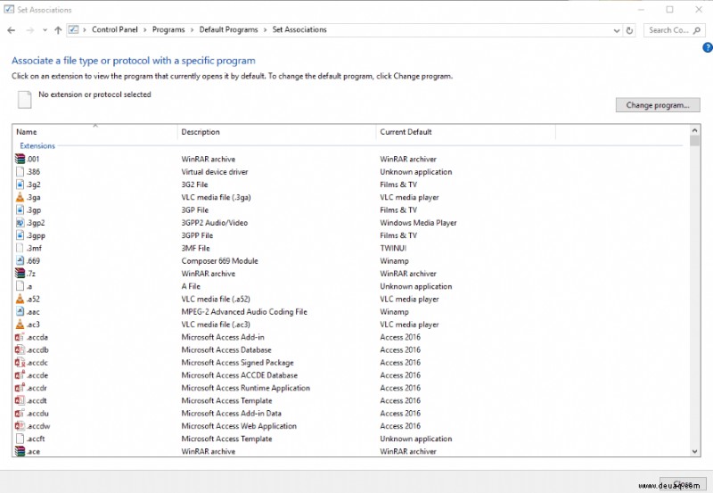 So verknüpfen Sie Dateitypen mit Programmen in Windows 10