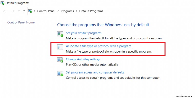 So verknüpfen Sie Dateitypen mit Programmen in Windows 10