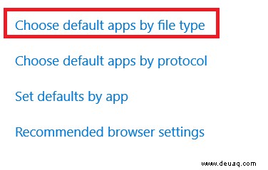 So verknüpfen Sie Dateitypen mit Programmen in Windows 10