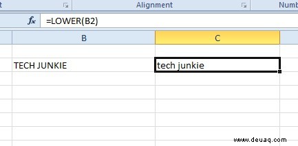 Wie man den ersten Buchstaben in Excel-Tabellenzellen groß schreibt