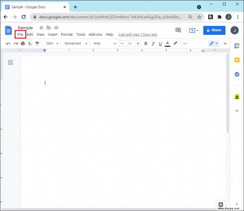 So entfernen Sie eine Hintergrundfarbe in Google Docs