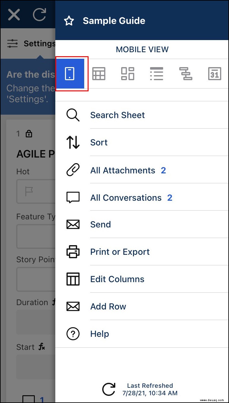 So fügen Sie eine Unteraufgabe in Smartsheet hinzu