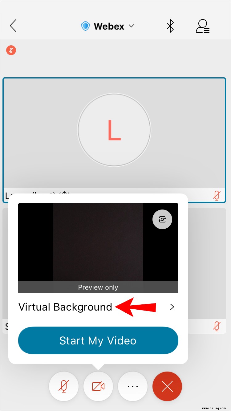 So ändern Sie den Hintergrund in Webex