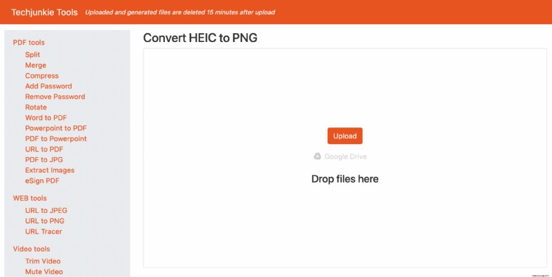 Konvertieren von Bilddateien von HEIC in PNG