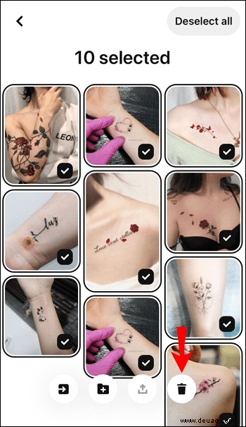 So löschen Sie alle Pins in Pinterest