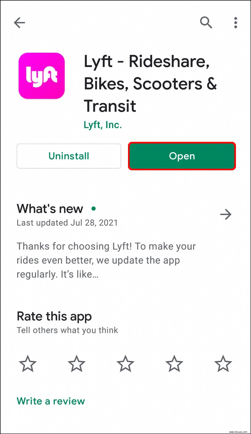 So zeigen Sie geplante Fahrten in Lyft an