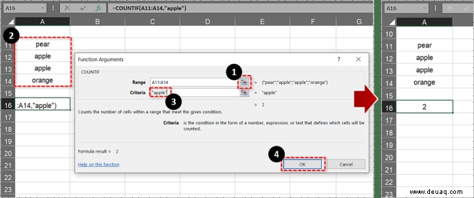 So zählen Sie Duplikate in Excel-Tabellen