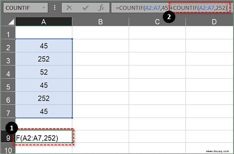 So zählen Sie Duplikate in Excel-Tabellen