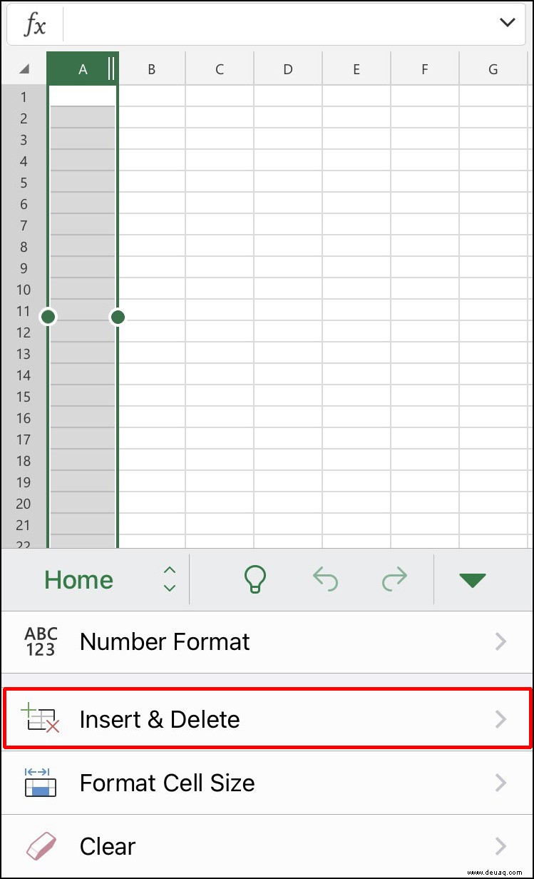 So fügen Sie eine Spalte in Excel hinzu