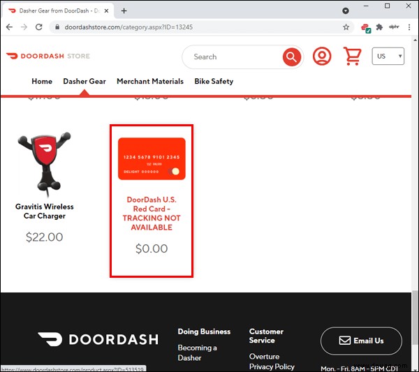 So erhalten Sie eine rote Karte von DoorDash 