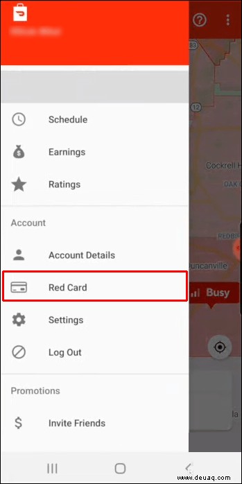 So erhalten Sie eine rote Karte von DoorDash 