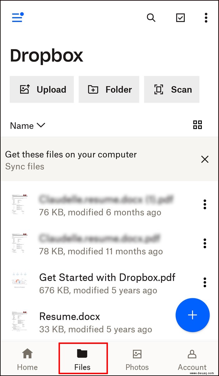 So zeigen Sie die Dateigröße in Dropbox an