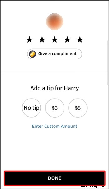 So fügen Sie einen Tipp in der Uber- oder Uber Eats-App hinzu
