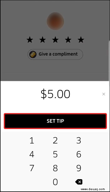 So fügen Sie einen Tipp in der Uber- oder Uber Eats-App hinzu