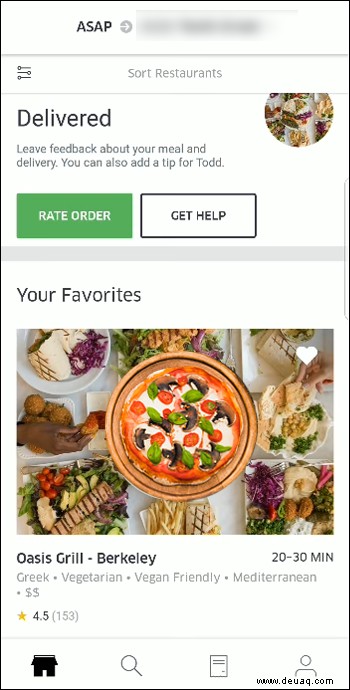 So fügen Sie einen Tipp in der Uber- oder Uber Eats-App hinzu