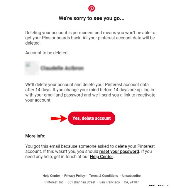 So löschen Sie ein Pinterest-Konto dauerhaft