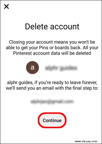 So löschen Sie ein Pinterest-Konto dauerhaft