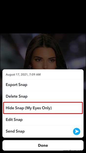 Wie bekomme ich meine Augen nur auf Snapchat