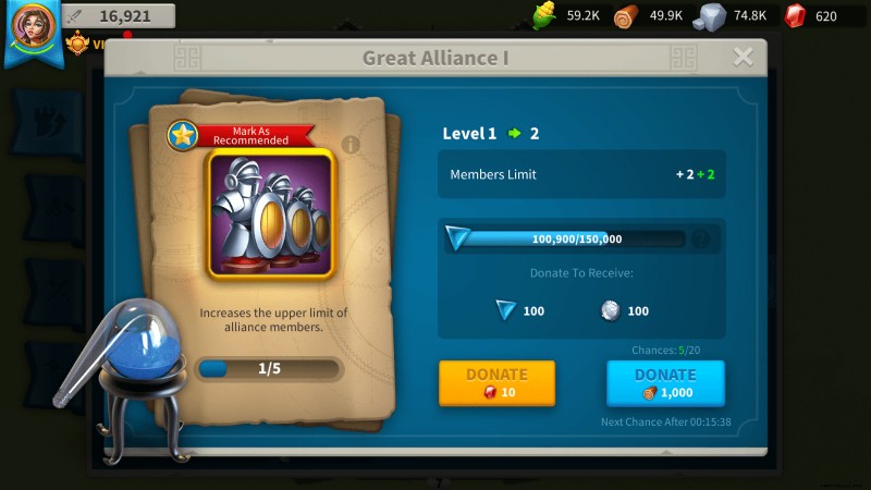 So erhalten Sie Allianz-Credits in Rise of Kingdoms