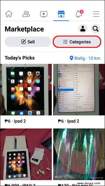 So verbergen Sie an Sie versendete Artikel auf Facebook Marketplace