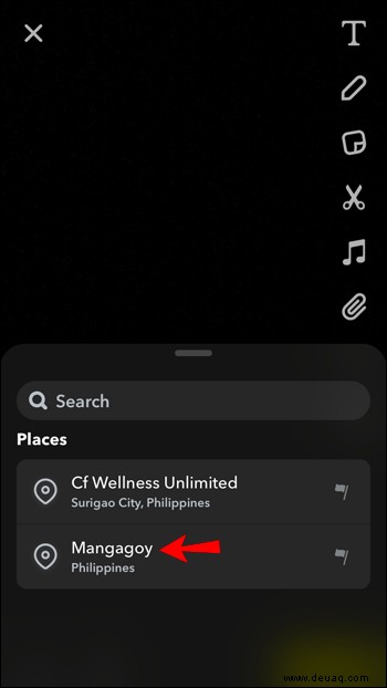 So fügen Sie Standortinformationen oder Filter zu einem Snapchat-Beitrag hinzu