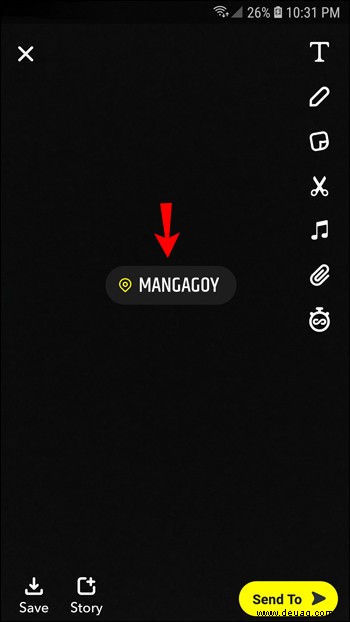 So fügen Sie Standortinformationen oder Filter zu einem Snapchat-Beitrag hinzu