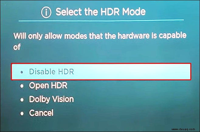 Wie man HDR auf einem TCL-Fernseher ausschaltet