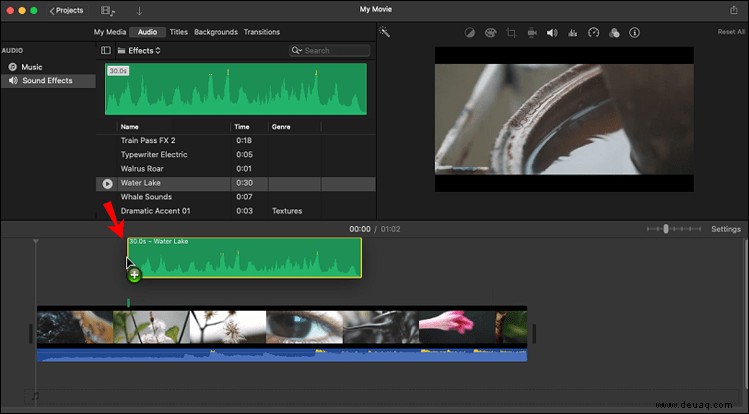 Wie man einem Video in iMovie Musik hinzufügt