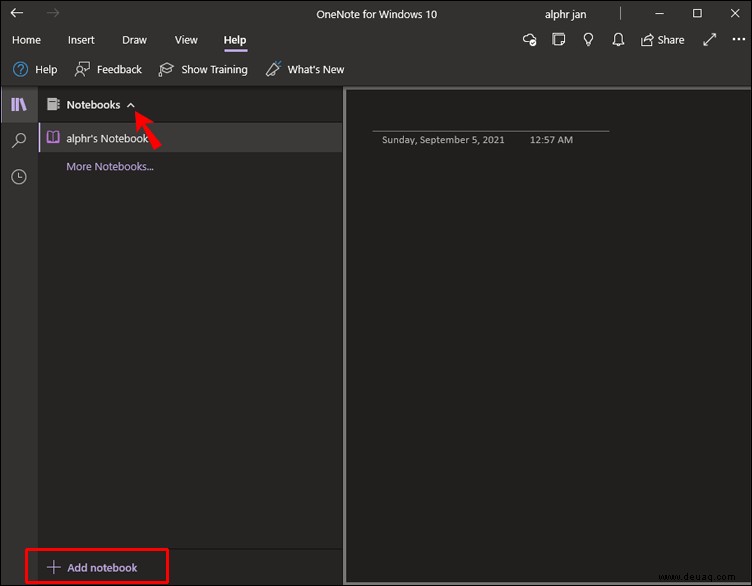 So fügen Sie ein neues Notizbuch in OneNote hinzu