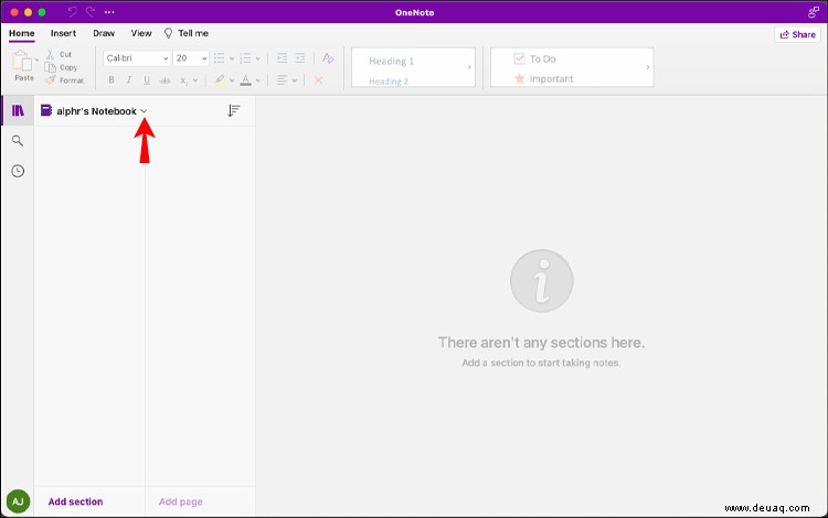 So fügen Sie ein neues Notizbuch in OneNote hinzu