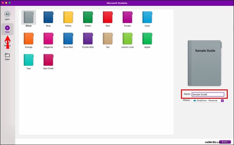 So fügen Sie ein neues Notizbuch in OneNote hinzu