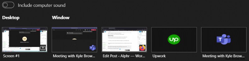 So teilen Sie Ihren Bildschirm in Microsoft Teams