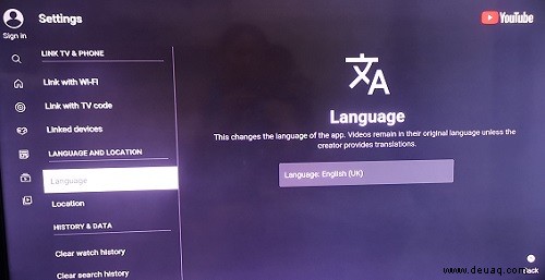 So ändern Sie die Sprache auf YouTube