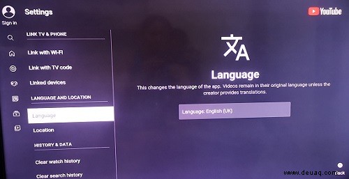 So ändern Sie die Sprache auf YouTube
