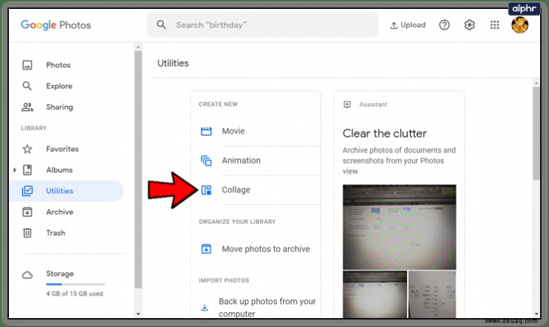 So erstellen Sie eine Fotocollage mit Google Fotos