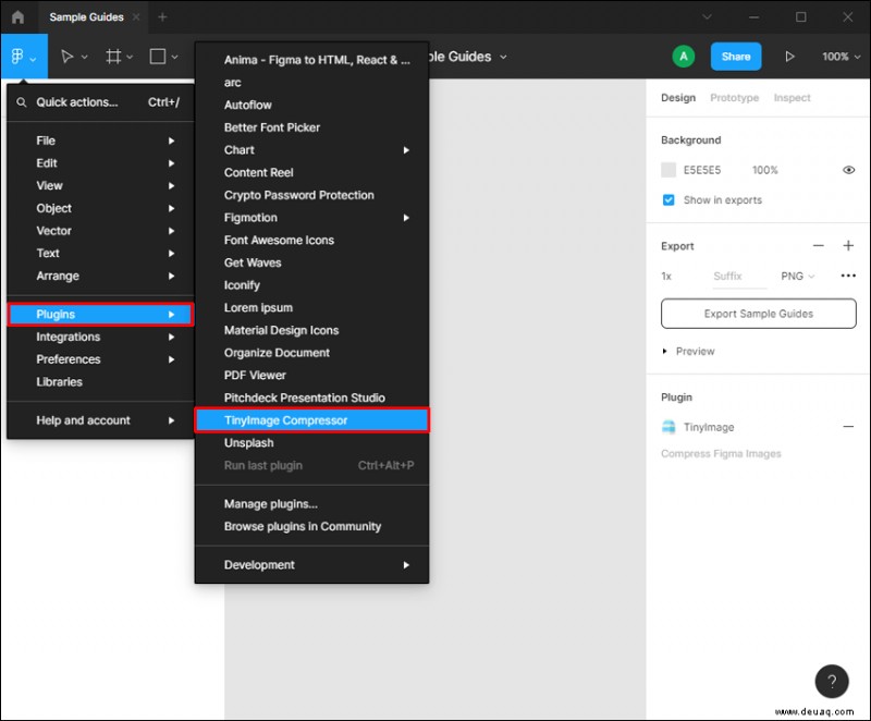 So exportieren Sie ein Design in Figma als PDF