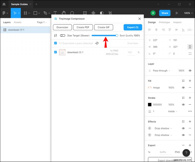 So exportieren Sie ein Design in Figma als PDF