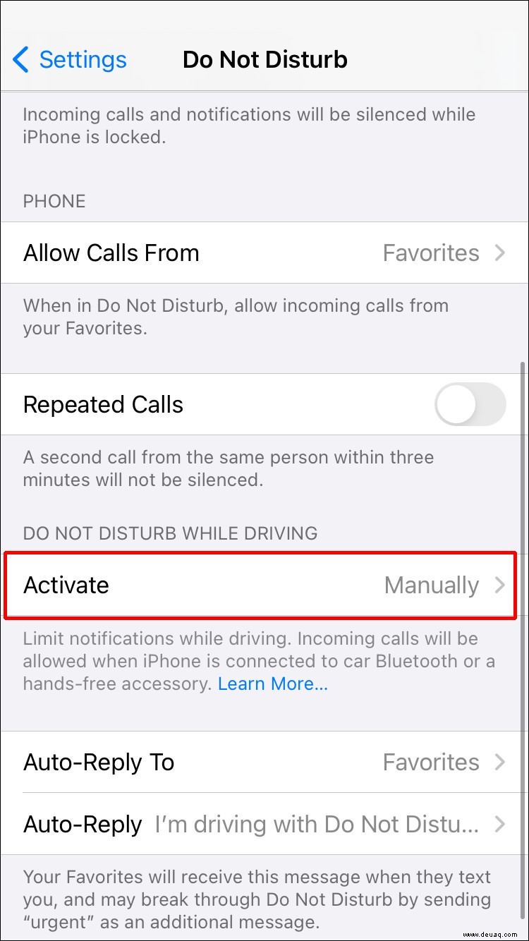 So deaktivieren Sie die Meldung „Fahren Sie“ auf einem iPhone