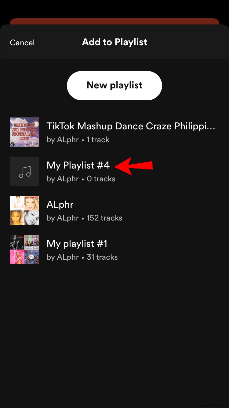 Wie man Musik zu einer Playlist in Spotify hinzufügt