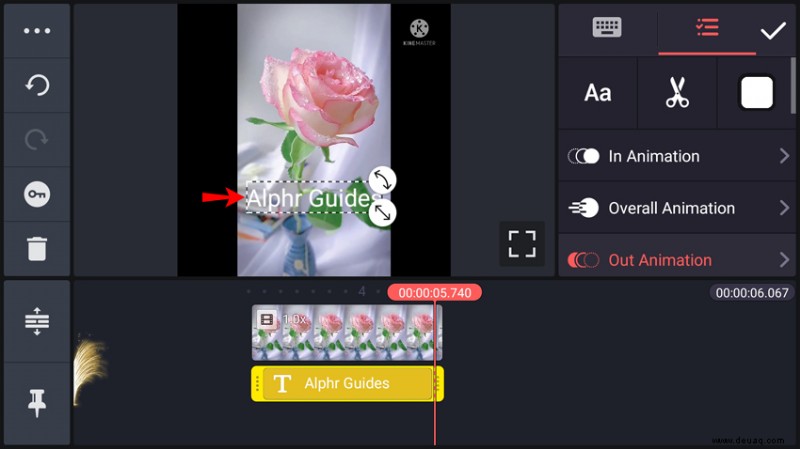So fügen Sie Text in Kinemaster hinzu