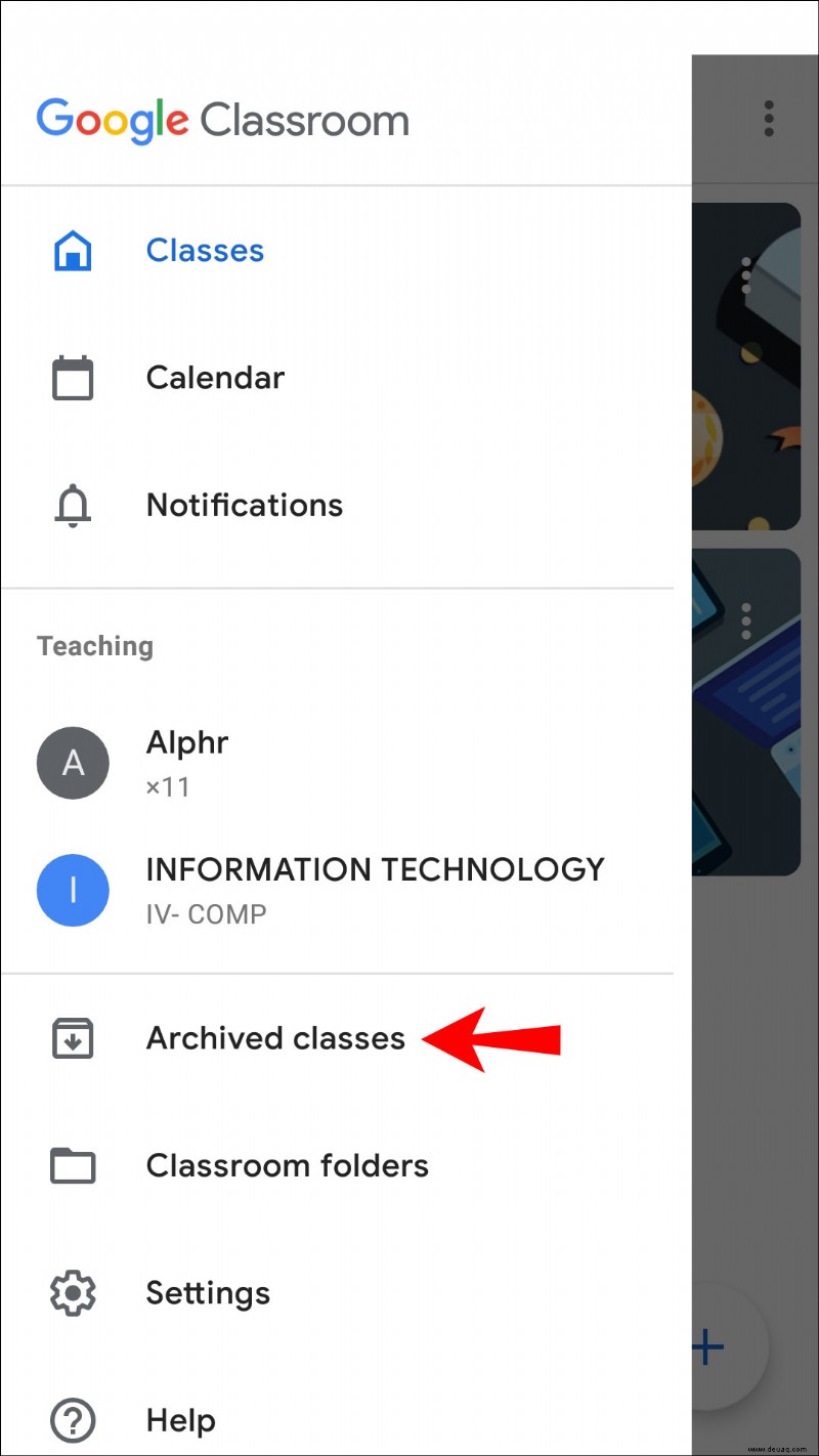 So löschen Sie eine Klasse in Google Classroom